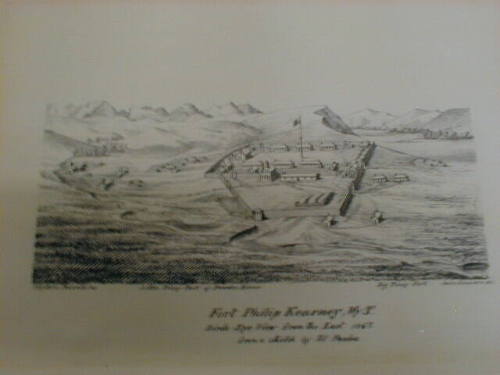 Fort Philip Kearney, Wy. T., Bird's Eye View from the East, 1867