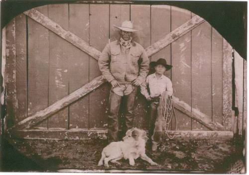 Cleve and Quentin Anseth with Gus, ZX Ranch, Oregon