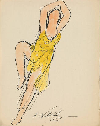 Isadora Duncan, Sketch in Yellow