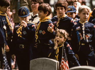 Cub Scouts on Memorial Day, Waterloo, NY