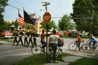 Spectators at Memorial Day Parade, Waterloo, NY