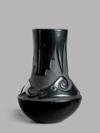 Blackware Vase with Avanyu