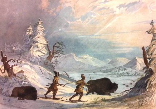 Hunting the Buffalo in Winter