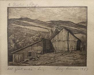 Vermont Barn in Landscape